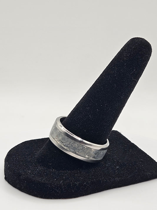 March's birthstone Aquamarine Stainless Steel