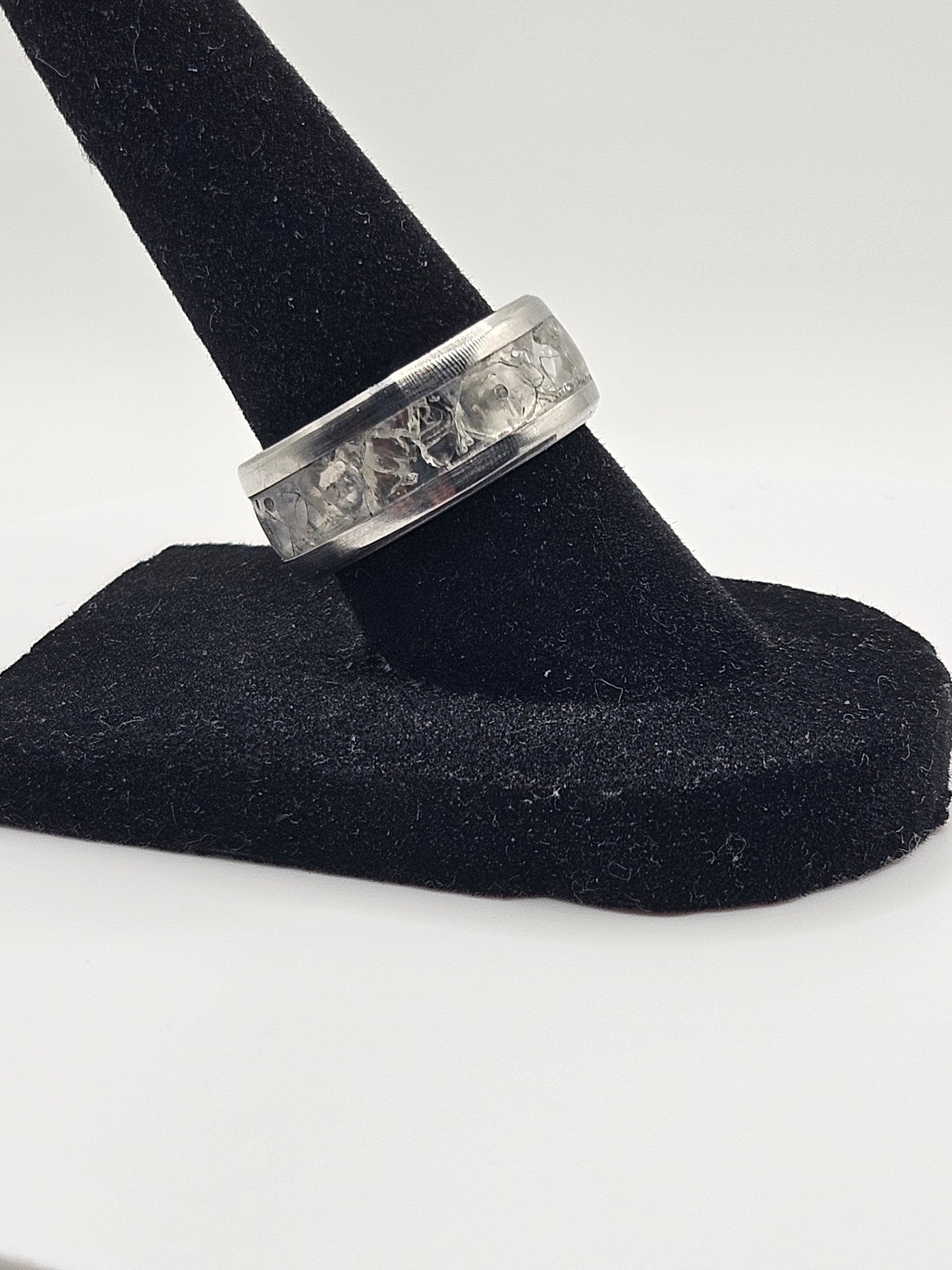 April's birthstone Diamond Stainless Steel