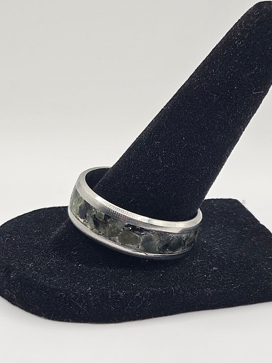 May's Birthstone Emerald Stainless Steel