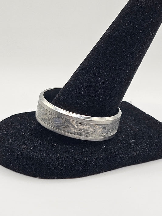 October's birthstone Opal Stainless Steel