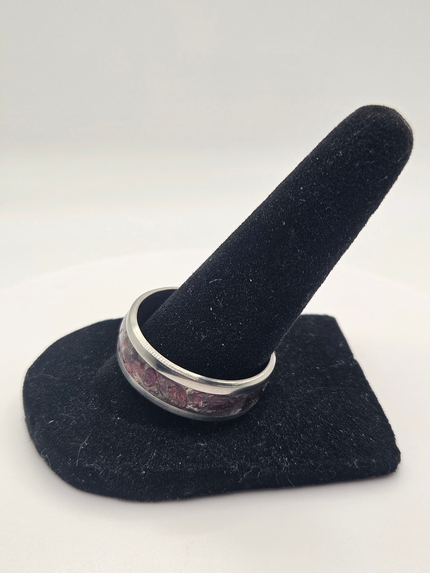 January's birthstone Garnet Stainless Steel