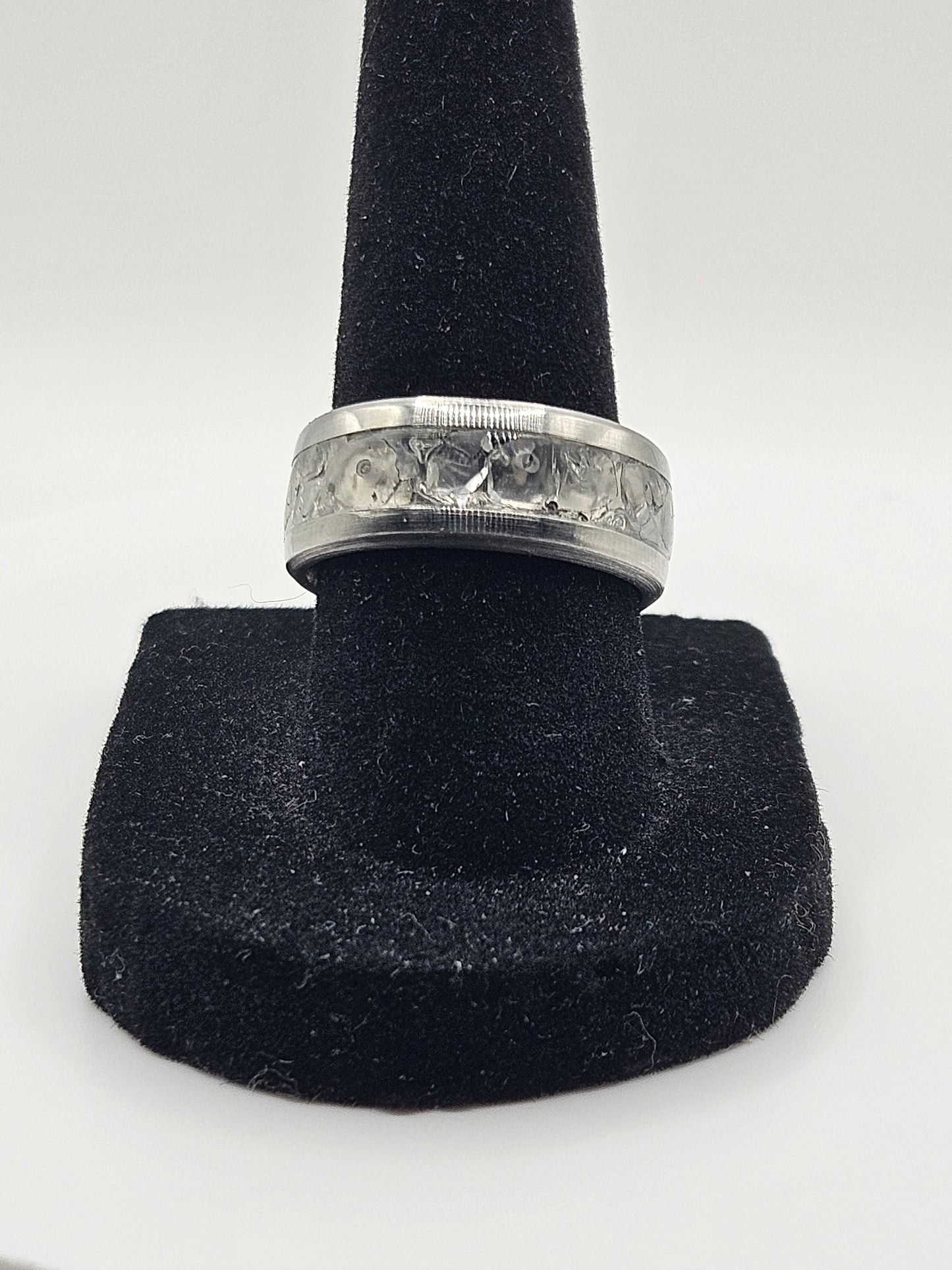 April's birthstone Diamond Stainless Steel