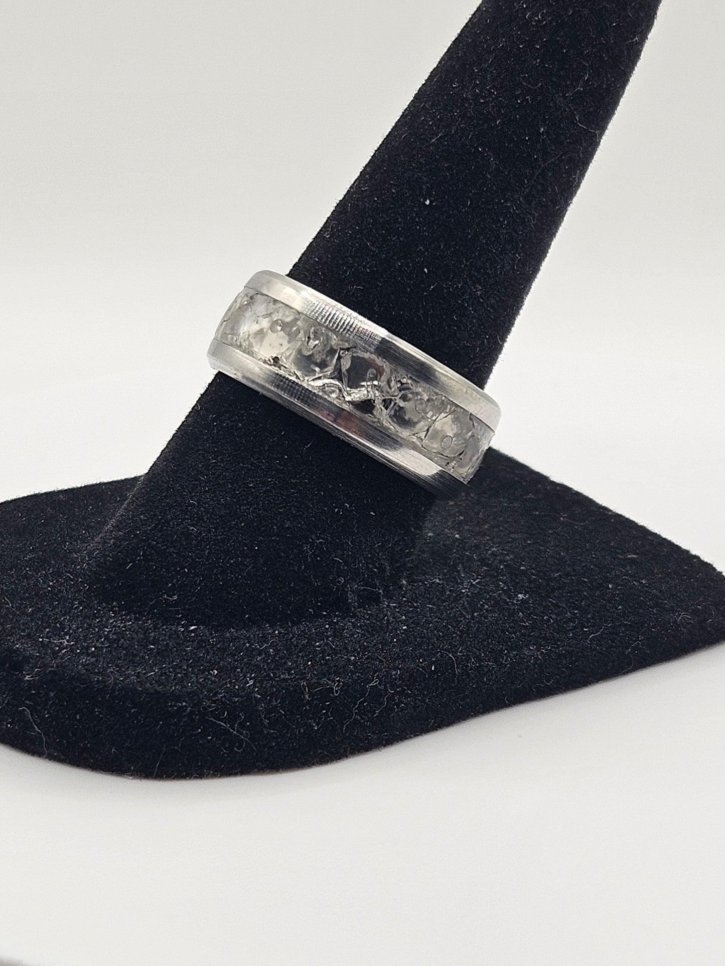 April's birthstone Diamond Stainless Steel