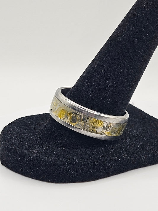 November's birthstone Citrine Stainless Steel