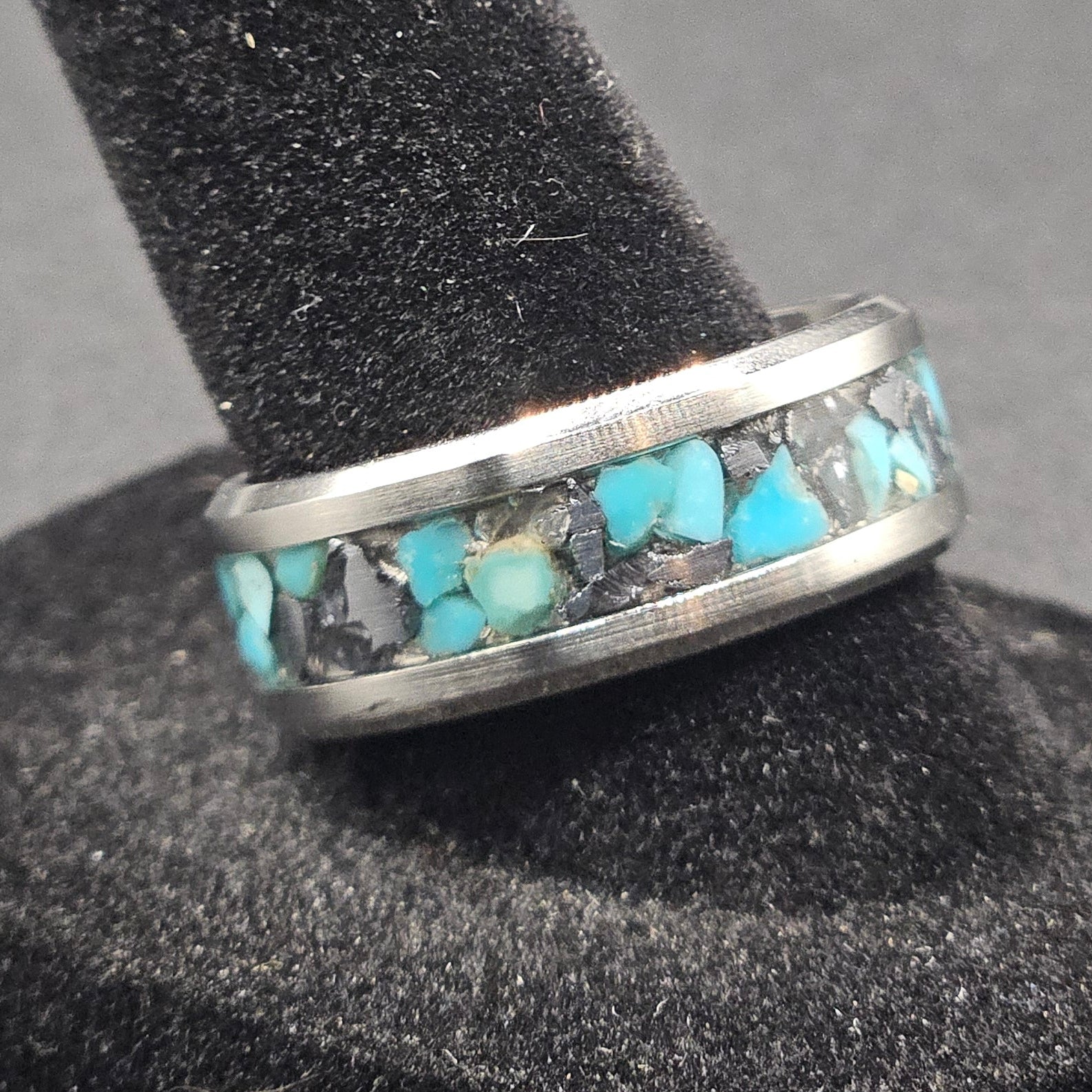 Turquoise and Hematite