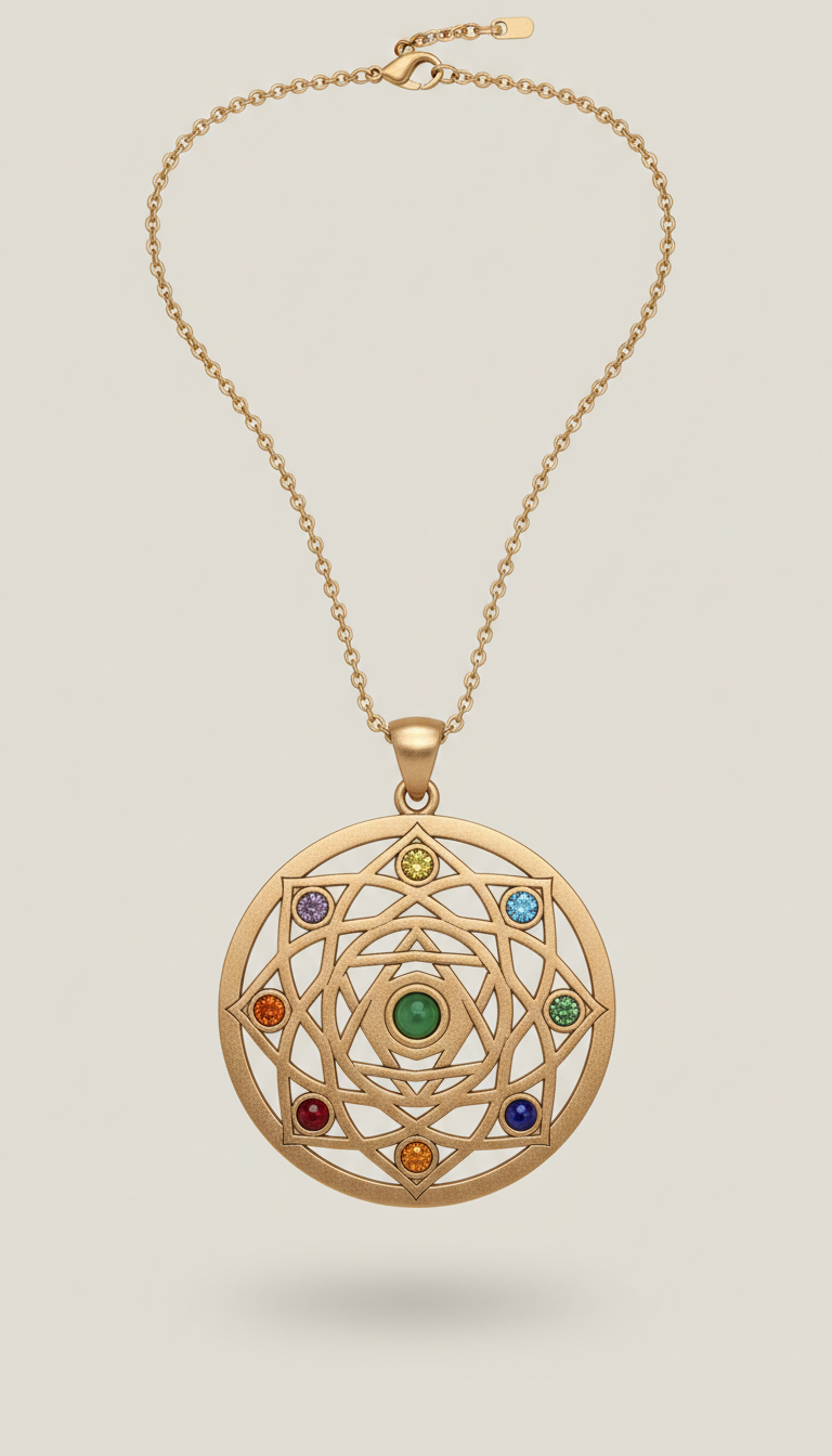 Chakra Symbol Pendant Necklace