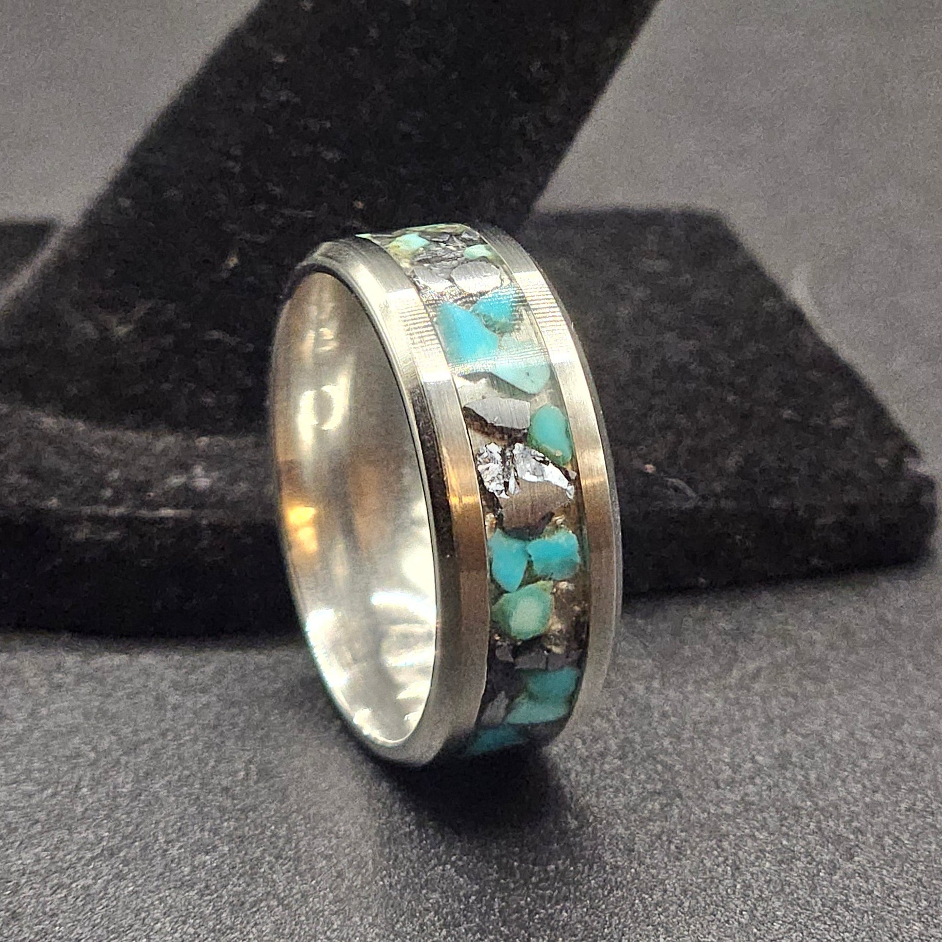 Turquoise and Hematite