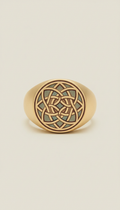 Sacred Geometry Signet Ring
