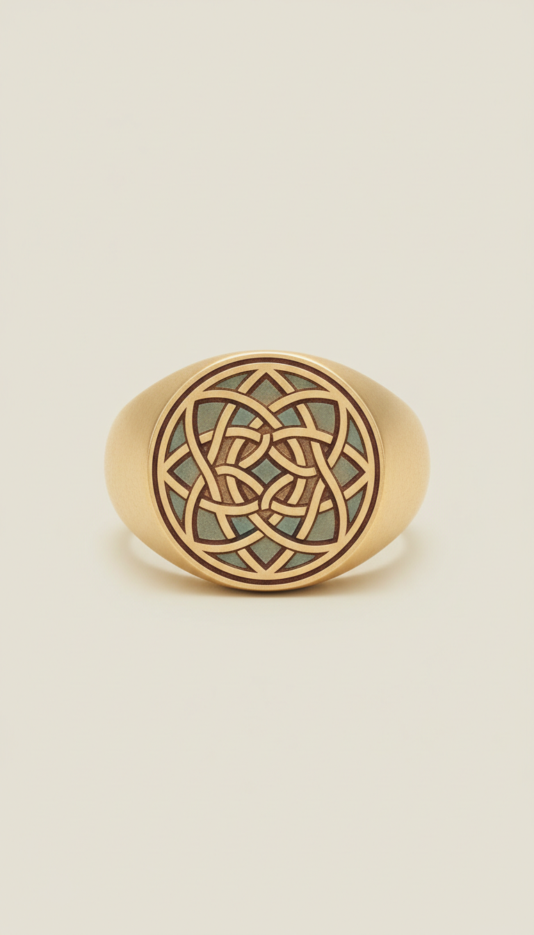 Sacred Geometry Signet Ring