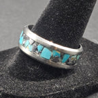 Turquoise and Hematite