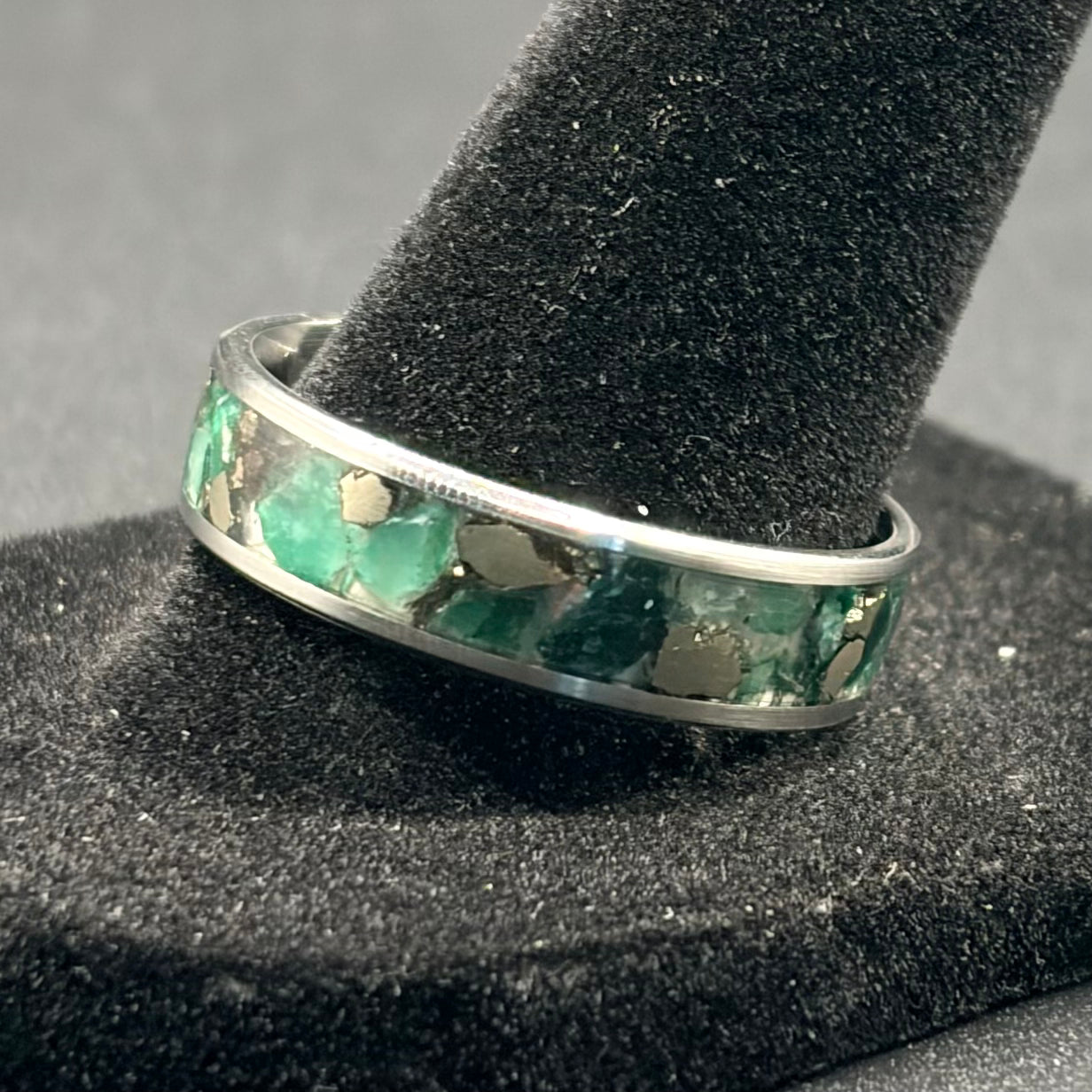 African Jade and Pyrite