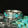 Turquoise and Hematite