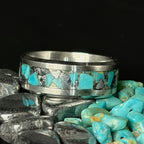 Turquoise and Hematite