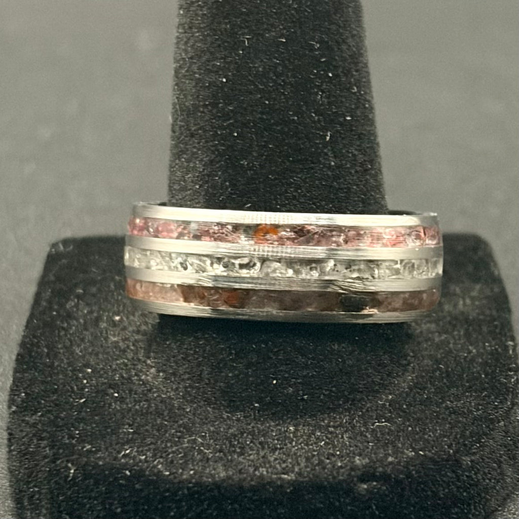 Custom 3 stone inlay