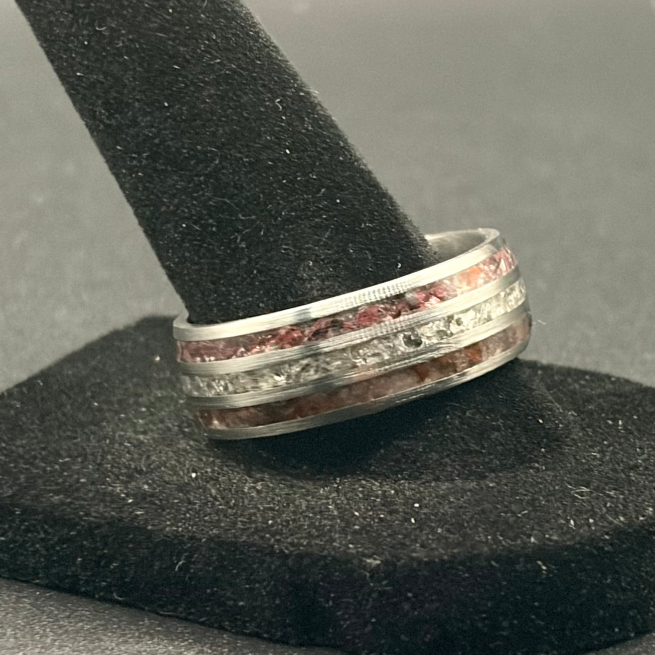 Custom 3 stone inlay