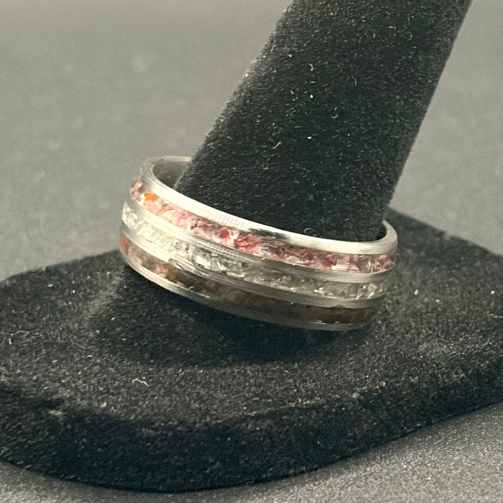 Custom 3 stone inlay